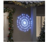 vidaXL Luces De Navidad De Estrellas 2 Uds 140 Led Blanco Frío 17 Cm