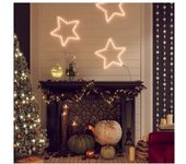 vidaXL Figura De Estrella De Navidad Con 48 Leds Blanco Cálido 56 Cm