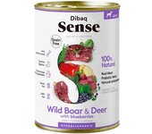 Dibaq Sense Perro Adult Grain Free Salvaje Ciervo y Jabalí Latas 12 x 380 gr