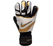 Nike - Guantes de portero Match, Unisex, Black-White-Metallic gold coin, 11