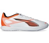 Puma - Bota de fútbol Ultra 5 Play Turf, Unisex, White-White-Glowing Red, 9 UK