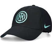 Nike - Gorra Inter Milan Fanswear Mundialito, Unisex, Black-Dusty Cactus-Hyper Turq, M/L