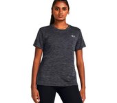 Under Armour - Camiseta Tech Textured Ssc, Mujer, Black, XS