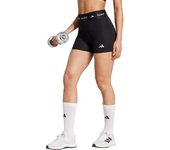 Adidas - Malla corta TECHFIT Stay In Play, Mujer, Black, XS