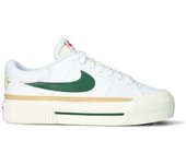 Nike - Zapatilla Court Legacy Lift Mujer, Mujer, White-Fir-Sail-Sesame-Picante Red, 8,5 USA