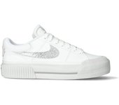 Nike - Zapatilla Court Legacy Lift Mujer, Mujer, White-Mtlc Silver-Lt Bone-Photon Dust-Smoke G, 5,5 USA