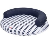 Flamingueo Flotador gigante tumbona redonda pvc azul