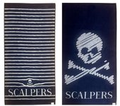Scalpers Set de 2 toallas de algodón azul 90x180cm
