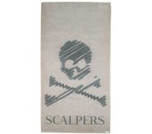 Scalpers Toalla de playa de algodón beige 90x180cm