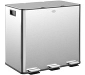Homcom Cubo de basura gris 61.9 x 36.6 x 43.2 cm