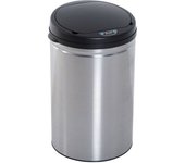 Homcom Cubo de basura gris 30.5 x 30.5 x 51.5 cm