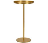 Mauro Ferretti Mesa auxiliar de metal dorado cm ø 41x80