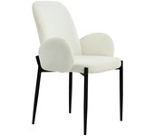 Home Heavenly Pack 2 sillas tapizadas borreguito blanco