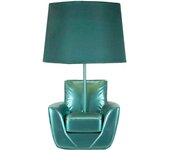 Mauro Ferretti Lámpara sillón de resina azul ø cm 26x43