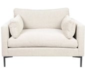 Zuiver Sillón de microfibra crema para el verano