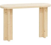 Decowood Consola de madera de abeto beige 120x80cm