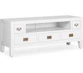 MOYCOR Mueble de tv de madera blanca anch. 125 cm