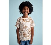 VERTBAUDET Camiseta de manga corta con motivos gráficos, para niño crudo