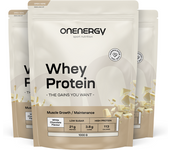 OnEnergy 3x Proteínas de suero de leche - chocolate blanco, en total 3000 g