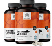 HealthyWorld® 3x Immunity Complex - para el sistema inmunológico, en total 360 cápsulas