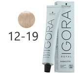 Schwarzkopf - Tinte Superaclarante Igora Royal Highlifts 12-19 Superaclarante Ceniza Violeta 60 ml 5092 5092 4045787355611 Royal SCHWARZKOPF