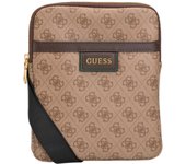 Guess Vezzola Bolso Crossbody Textil Marrón 19x24x2 cm | WLP-37817 | Bolso Bandolera para Hombre con Diseño Moderno y Material Resistente | EAN 7618483264524