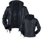 Chaqueta de Cuero de AC/DC - Rock & Roll - Will Never Die - S 3XL - para Hombre - Negro