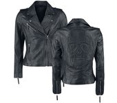 Chaqueta de Cuero de Black Premium by EMP - All Over The Road - M 5XL - para Mujer - Negro