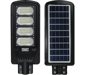 Jortan Tech - Farola Solar LED Con Sensor de Movimiento y Batería LiFePO4 para Iluminación Exterior Eficiente y Sostenible - 150W / 200W / 250W / 300W
