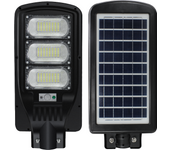 Jortan Tech - Farola Solar LED Con Sensor de Movimiento y Batería LiFePO4 para Iluminación Exterior Eficiente y Sostenible - 150W / 200W / 250W / 300W
