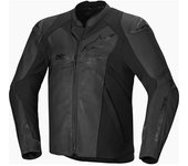 Alpinestars Faster V3 Chaqueta de cuero para moto - Negro (50)