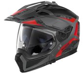 Nolan N70-2 X Torpedo N-Com Casco - Negro Rojo (2XS)