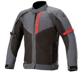 Alpinestars Headlands Drystar Chaqueta textil de motocicleta - Negro Gris Rojo (3XL)