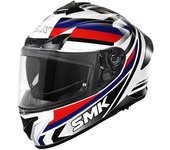 SMK Typhoon Freeride Casco - Blanco Rojo (XS)