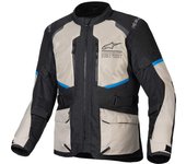 Alpinestars Andes Air Drystar chaqueta textil impermeable para motocicletas - Negro Gris Azul (S)