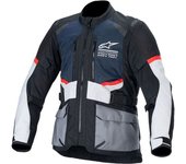 Alpinestars Andes Air Drystar chaqueta textil impermeable para motocicletas - Negro Blanco Azul (XL)