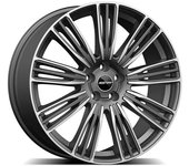 Llanta De Aluminio Gmp Coventry 9.5x21 5x120 Et49 Frontal Pulido Gris Mate