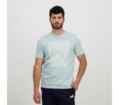 Puma Ess Block - Turquesa - Camiseta Algodón Hombre talla L