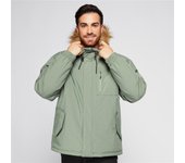 Anorak Boriken - Kaki - Chaqueta Capucha Hombre talla M