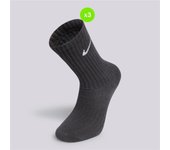 Nike Cushioned - Negro - Calcetines Largos Unisex talla L