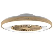 Cecotec Energysilence Lampaero 600 Insidewood Ventilador de Techo con Luz 20W Madera/Blanco