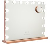 Flamingueo Espejo Maquillaje Con Luz 15 Bombillas Led 3 Modos De Luz Control Táctil Oro Rosa