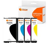 Pccom Essential HP 950XL/951XL Cartucho Tinta Compatible Negro/Cian/Magenta/Amarillo Pack 4