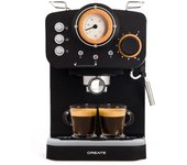 Create Thera Retro Cafetera Express Semiautomática Café Molido Y Monodosis 1,25L 1100W Negro