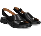 Camper Sandalias Planas Mujer - Negro Talla 38
