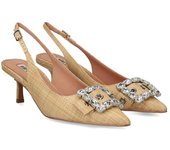 Bibi Lou Zapatos De Tacón Medio Mujer - Beige Talla 39