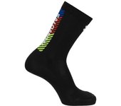 Calcetines de senderismo salomon x ultra crew-peat-deep lichen gr
