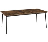 MACABANE Mesa de comedor rectangular de madera reciclada de 200 x100 cm