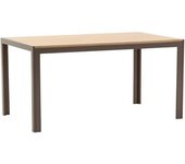Fuori Mesa rectangular 150x90 cm con tapa de mdf madera / gris tórtola
