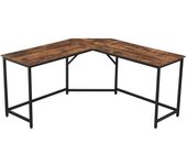 Calicosy Escritorio en esquina estilo industrial l149 cm - effecto madera